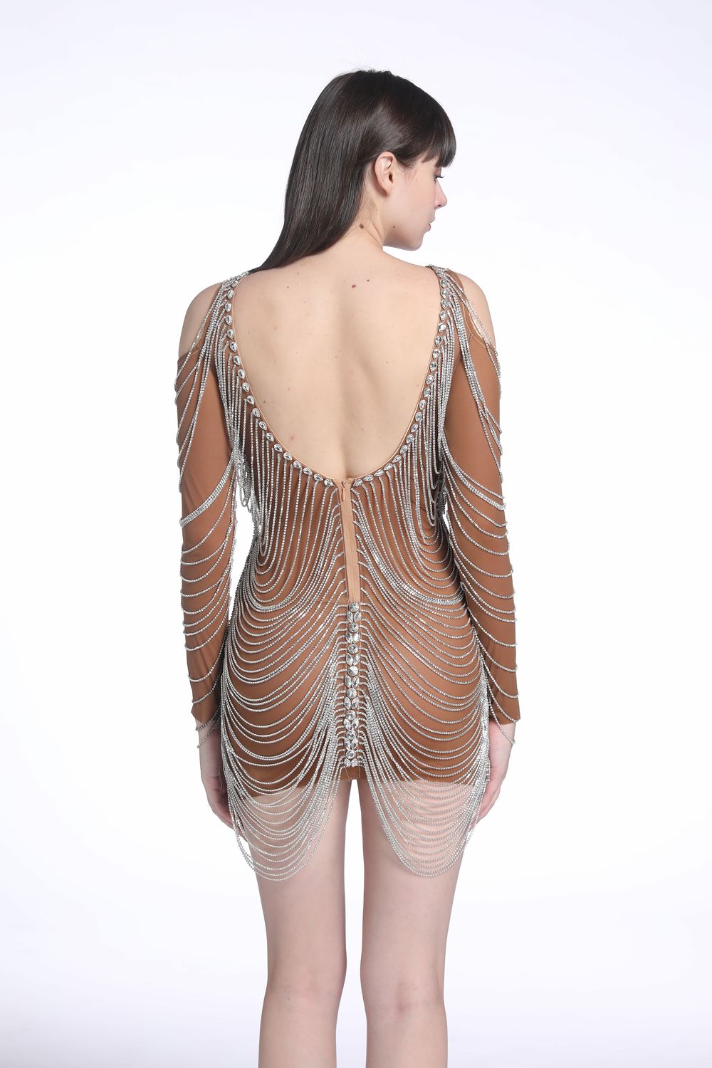Vestido Caillet Curto Prata VIEUX OFICIAL
