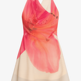 Vestido Curto Floral Frente Única com Decote Degagê – Aquarelle VIEUX OIFICIAL