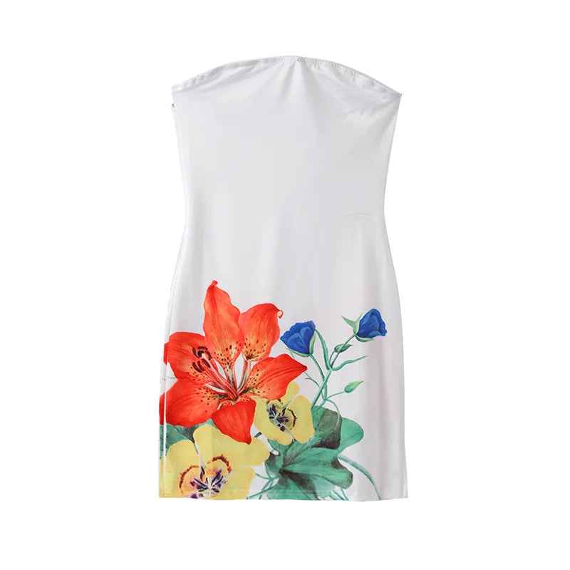 Vestido Curto Tomara que Caia com Estampa Floral – Éden