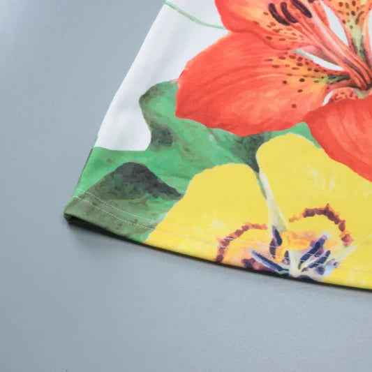 Vestido Curto Tomara que Caia com Estampa Floral – Éden