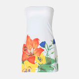 Vestido Curto Tomara que Caia com Estampa Floral – Éden