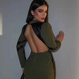 Vestido Pierre CurtoVestido Curto Tubinho de Malha com Drapeado Lateral, Gola Alta e Manga Longa – Pierre VIEUX OFICIAL