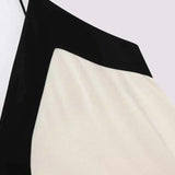 Vestido Longo Branco com Detalhes em Preto de Alcinha – Durieux - VIEUX OFICIAL