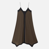Vestido Longo Branco com Detalhes em Preto de Alcinha – Durieux - VIEUX OFICIAL