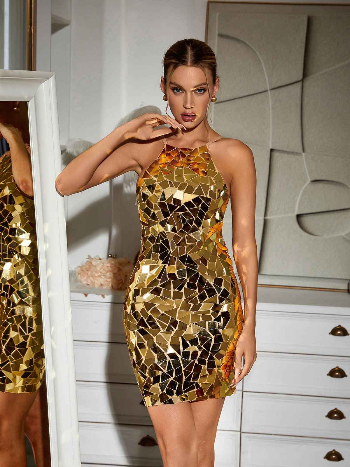 Vestido Espelhado Curto – Argent - VIEUX OFICIAL