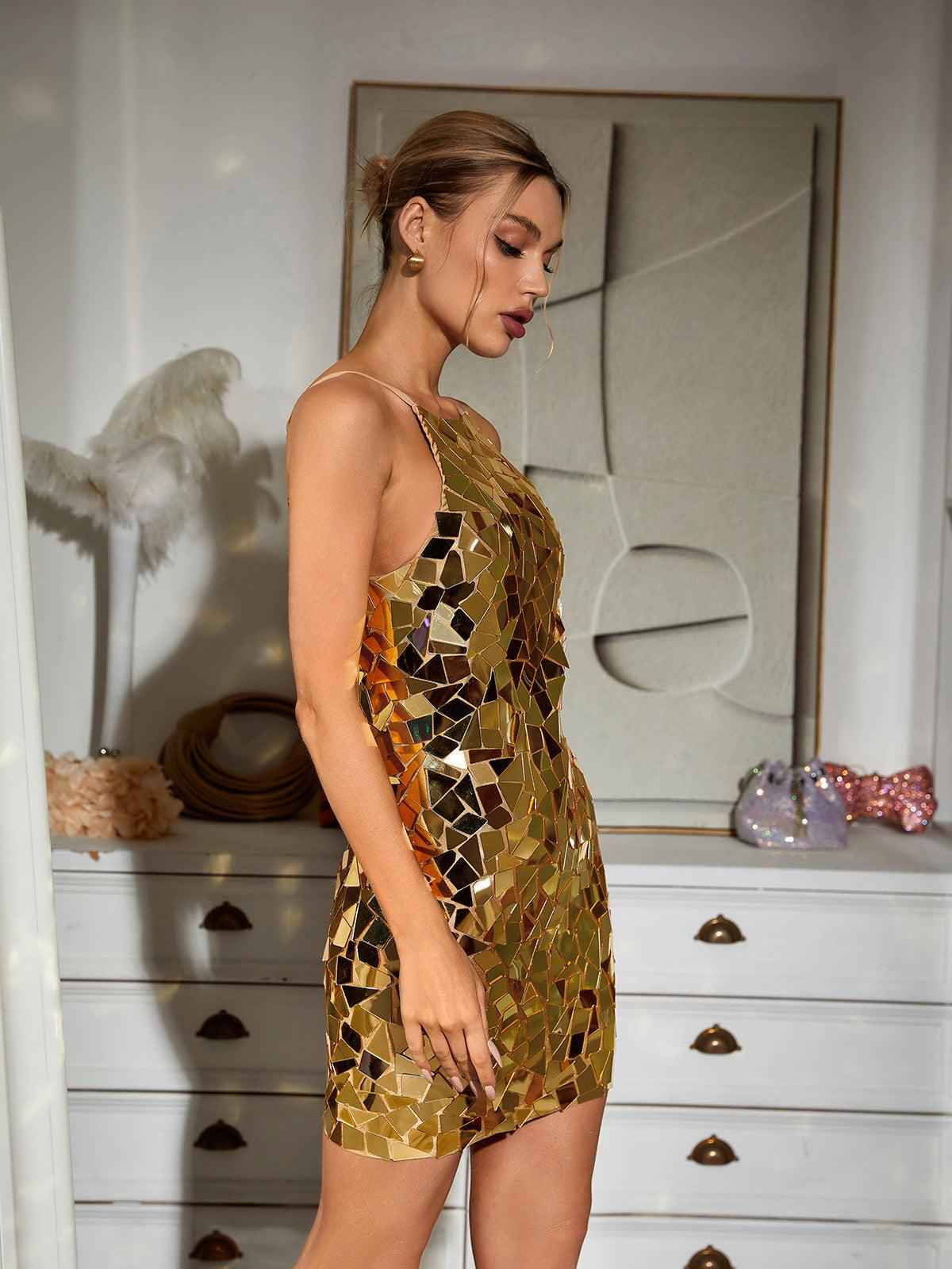 Vestido Espelhado Curto – Argent - VIEUX OFICIAL