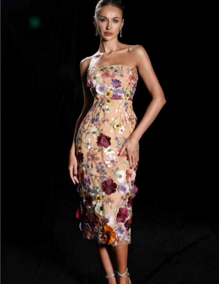 Vestido Favre Curto Floral VIEUX OFICIAL