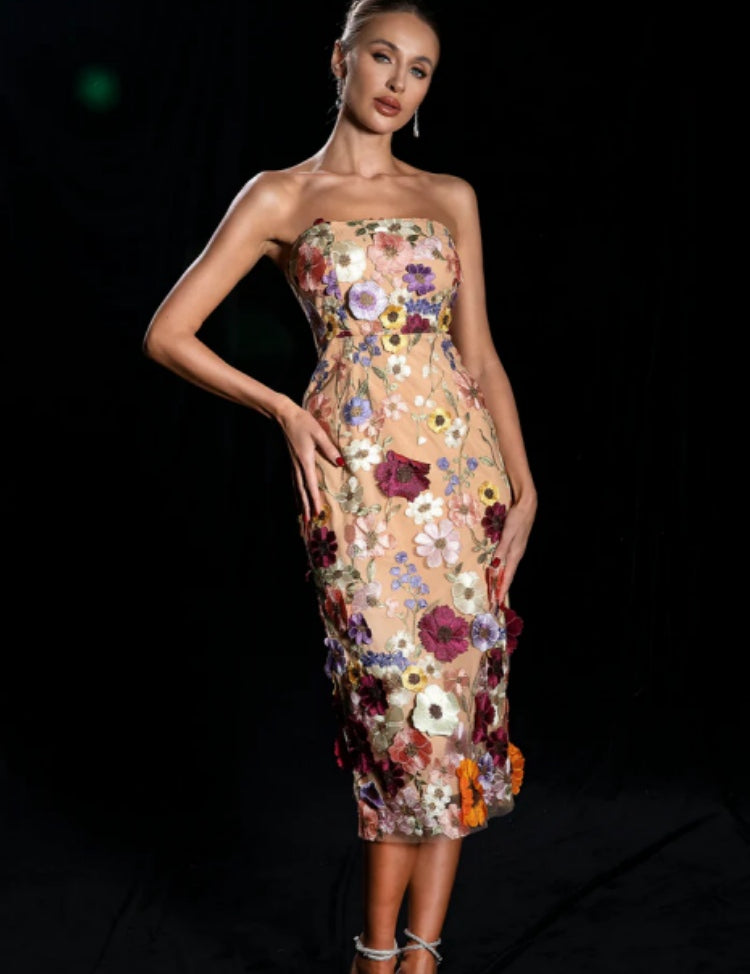 Vestido Favre Curto Floral VIEUX OFICIAL