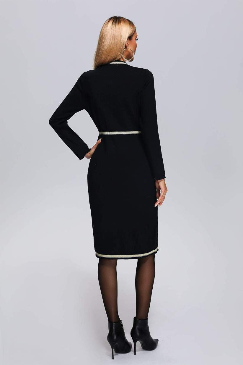 Vestido Fromage Longo Preto VIEUX OFICIAL