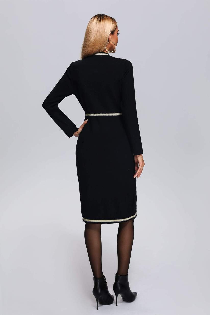 Vestido Fromage Longo Preto VIEUX OFICIAL