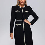 Vestido Fromage Longo Preto VIEUX OFICIAL
