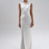 Vestido slip dress de cetim para casamento civil Calixta VIEUX OFICIAL