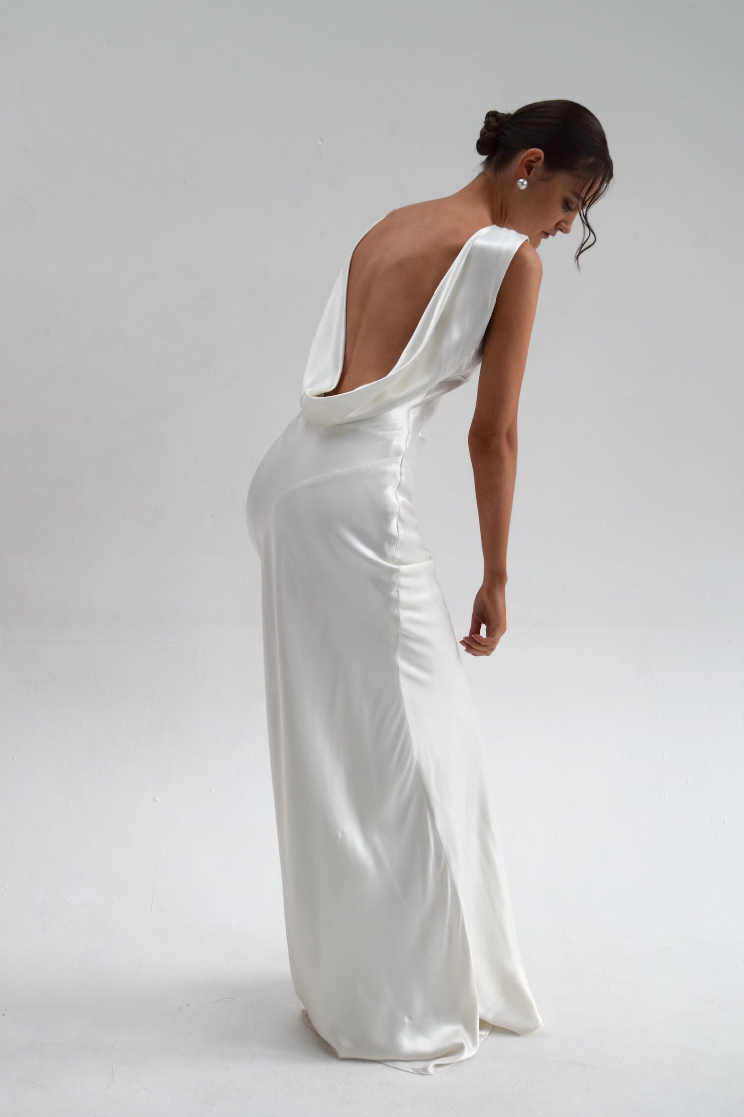 Vestido longo acetinado de gala VIEUX Calixta VIEUX OFICIAL