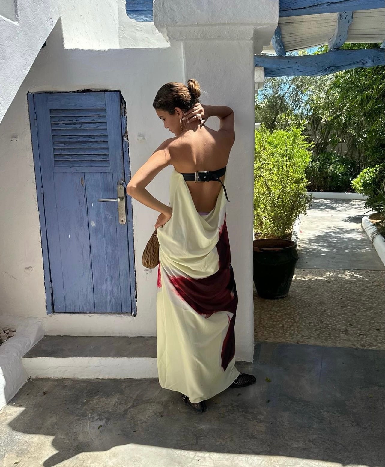 Vestido Longo Estampado Tomara que Caia em Seda com Caimento Fluido – Belleville - VIEUX OFICIAL