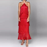Vestido Longo Com Franjas - Montmartre