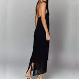 Vestido Longo Com Franjas - Montmartre