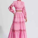 Vestido Longo em Laise – Colette - VIEUX OFICIAL