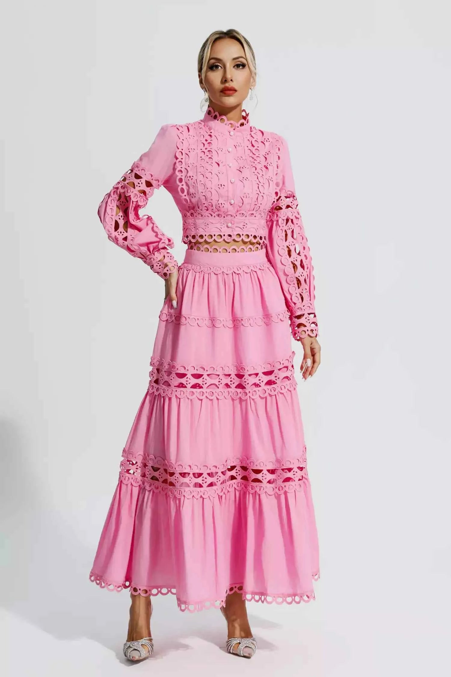 Vestido Longo em Laise – Colette - VIEUX OFICIAL