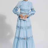 Vestido Longo em Laise – Colette - VIEUX OFICIAL