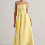 Vestido midi tomara que caia elegânte Aurélie VIEUX OFICIAL