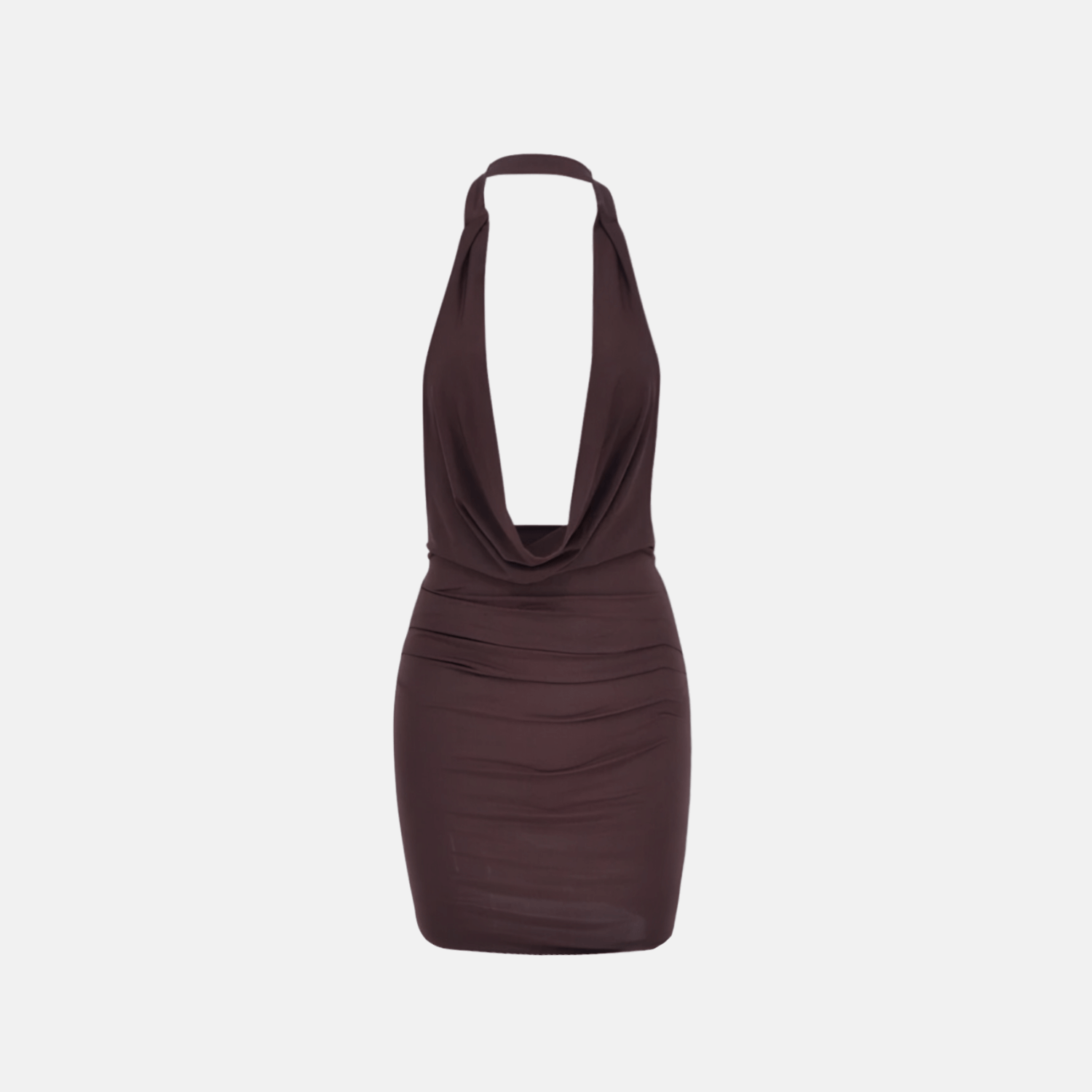 Vestido Pagano Curto Marrom VIEUX OFICIAL