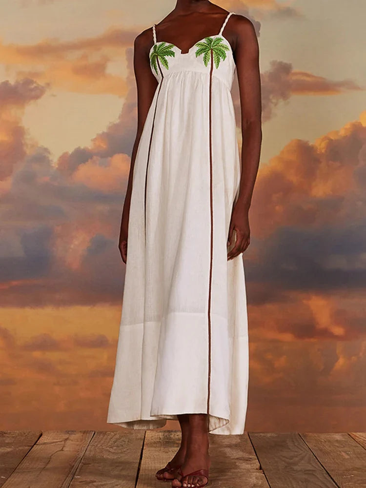 Vestido ⁠Palmier Maxi VIEUX OFICIAL