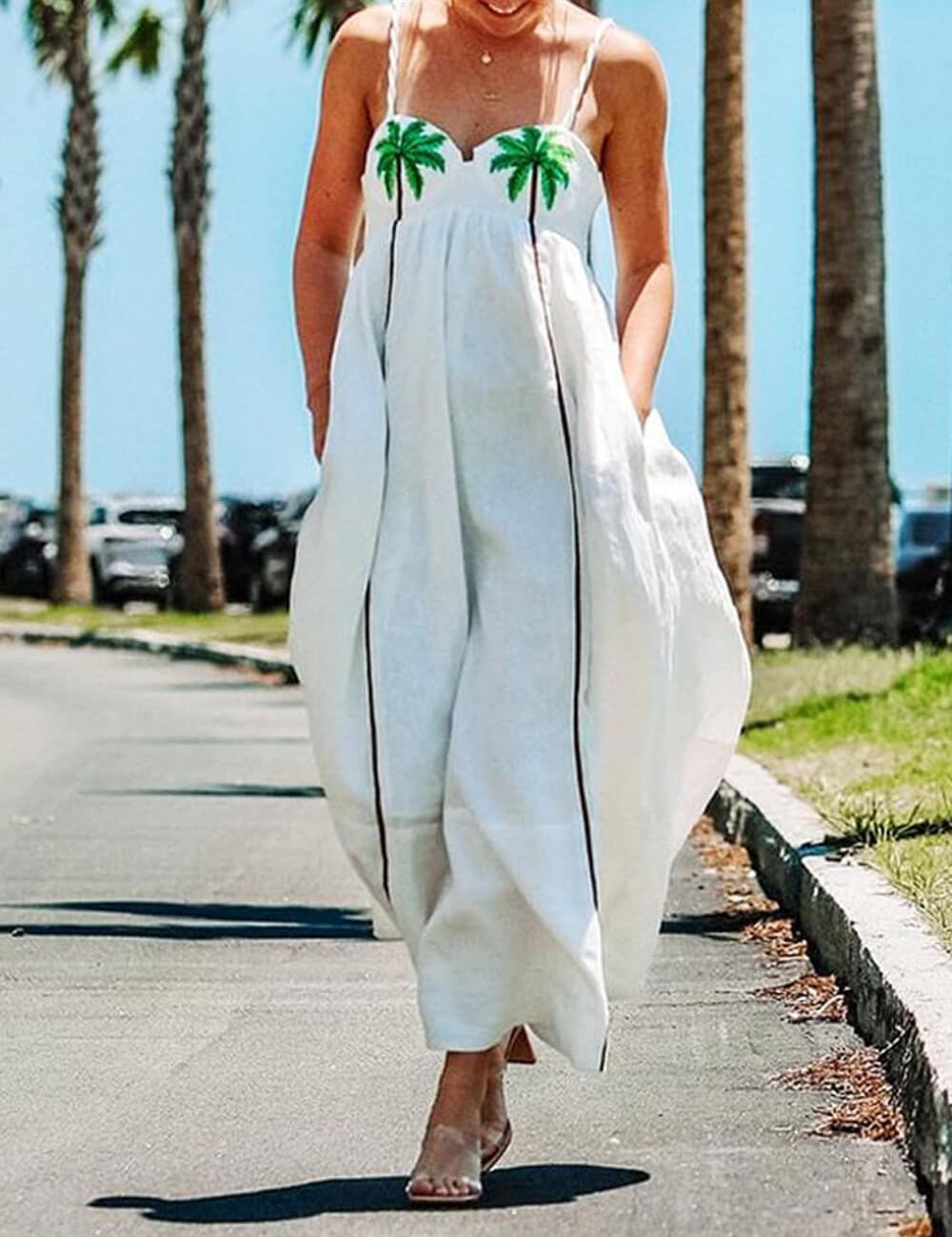 Vestido ⁠Palmier Maxi VIEUX OFICIAL
