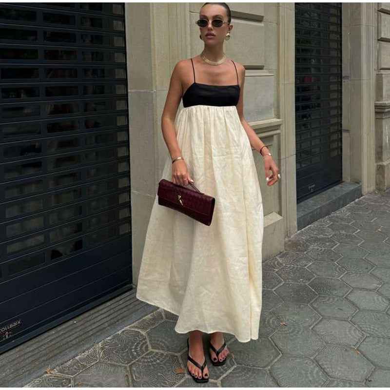 Vestido Poulard Longo Branco
