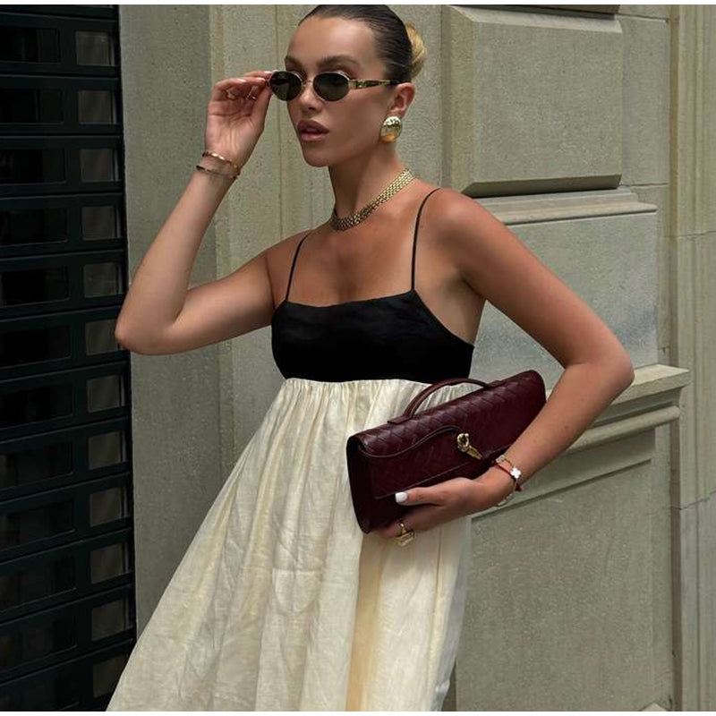Vestido Poulard Longo Branco VIEUX OFICIAL