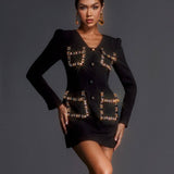 Vestido Relais Curto Preto VIEUX OFICIAL VIEUX OFICIAL