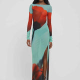 Vestido Roys Longo Azul VIEUX OFICIAL