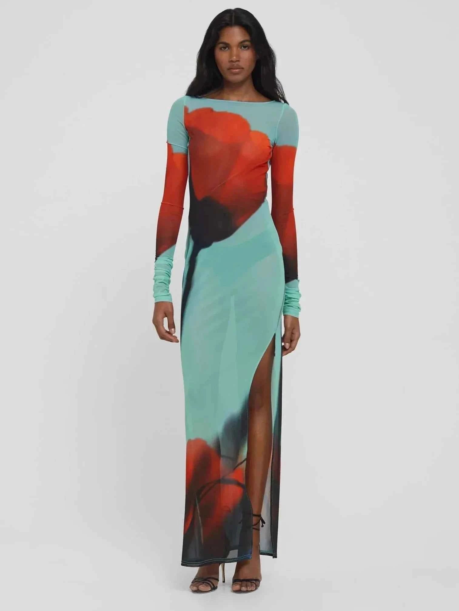 Vestido Roys Longo Azul VIEUX OFICIAL