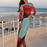 Vestido Roys Longo Azul VIEUX OFICIAL