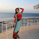 Vestido Roys Longo Azul VIEUX OFICIAL