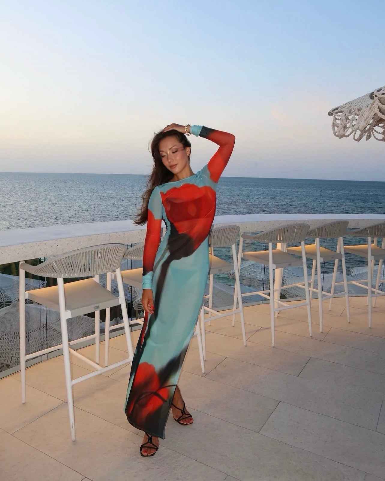 Vestido Roys Longo Azul VIEUX OFICIAL