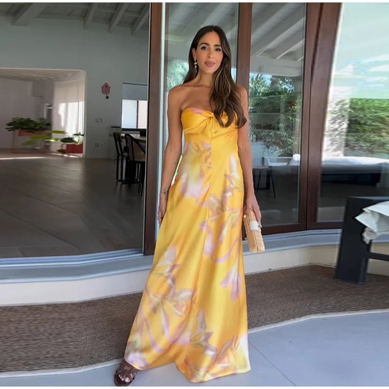 Vestido Serre Longo Amarelo VIEUX OFICIAL
