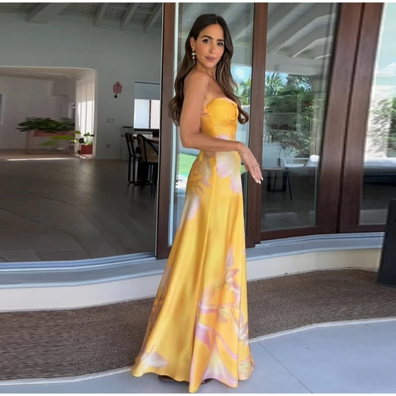 Vestido Serre Longo Amarelo VIEUX OFICIAL