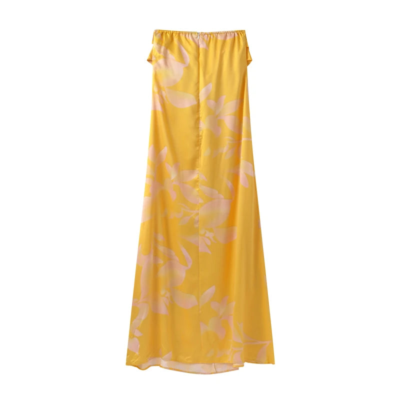 Vestido Serre Longo Amarelo VIEUX OFICIAL