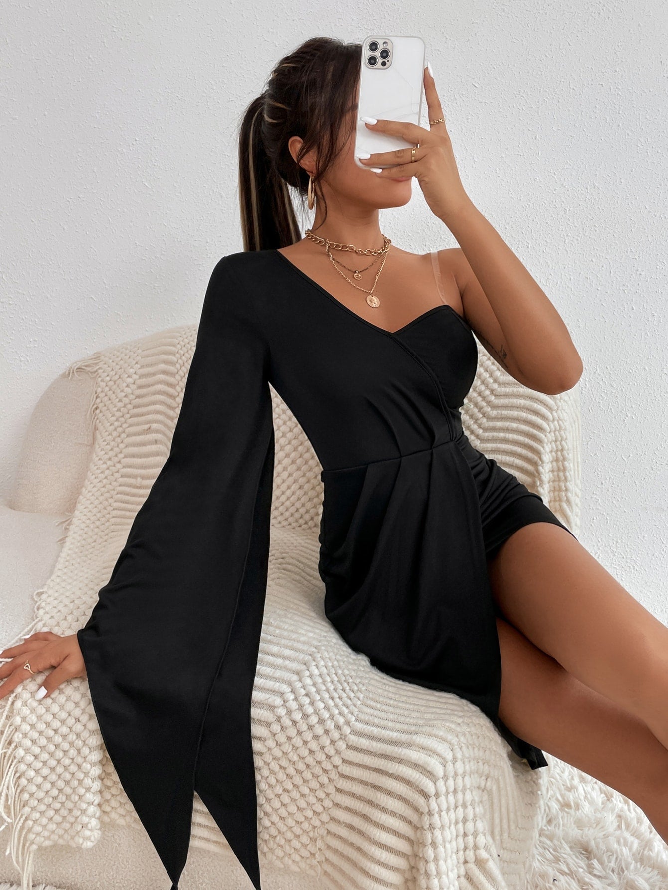 Vestido Shoulder Strap Curto VIEUX OFICIAL