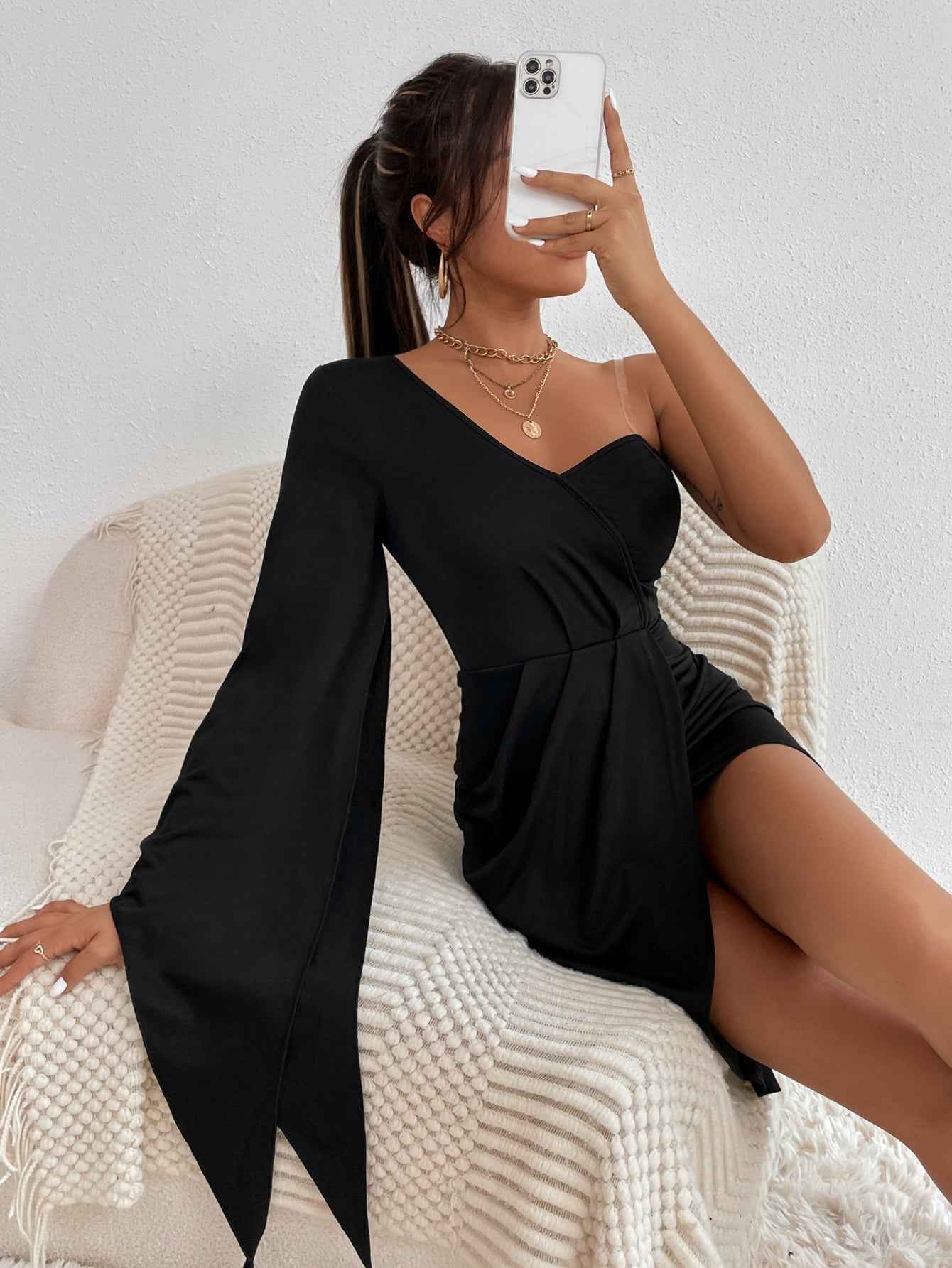 Vestido Shoulder Strap Curto VIEUX OFICIAL
