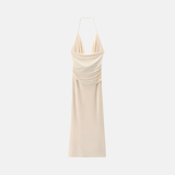 Vestido Skin Longo Bege VIEUX OFICIAL