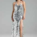 Vestido Tanguy Longo Prata VIEUX OFICIAL