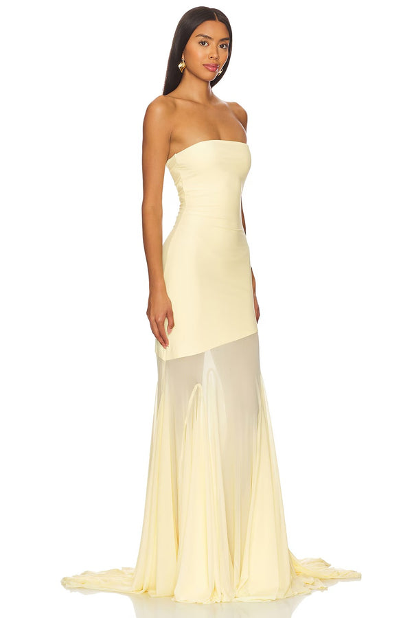 Vestido de Festa Longo Sereia Tomara que Caia Escultural com Saia Fluida – Calypso VIEUX OFICIAL