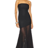 Vestido de Festa Longo Sereia Tomara que Caia Escultural com Saia Fluida – Calypso VIEUX OFICIAL
