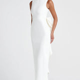 Vestido de Festa Longo Sereia com Laço e Pérolas – Étoile VIEUX OFICIAL