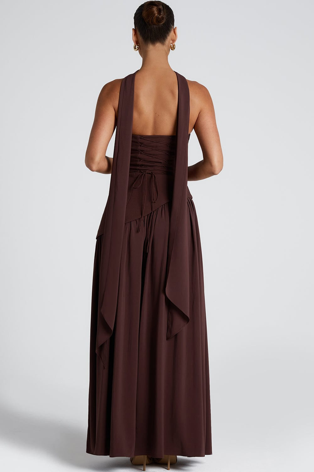 Vestido de Festa Longo Tomara que Caia com Corpete Estruturado e Saia Assimétrica Plissada – Atelier VIEUX OFICIAL 