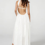 Vestido de Festa Longo com Mangas Bufantes e Saia em Camadas – Étoile VIEUX OFICIAL