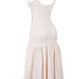 Vestido de Festa Midi Estruturado com Corpete Justo e Saia Balonê Escultural – Rouge VIEUX OFICIAL