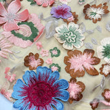 Vestido de Festa Curto Tomara que Caia de Tule com Bordado de Flores 3D – Vallet