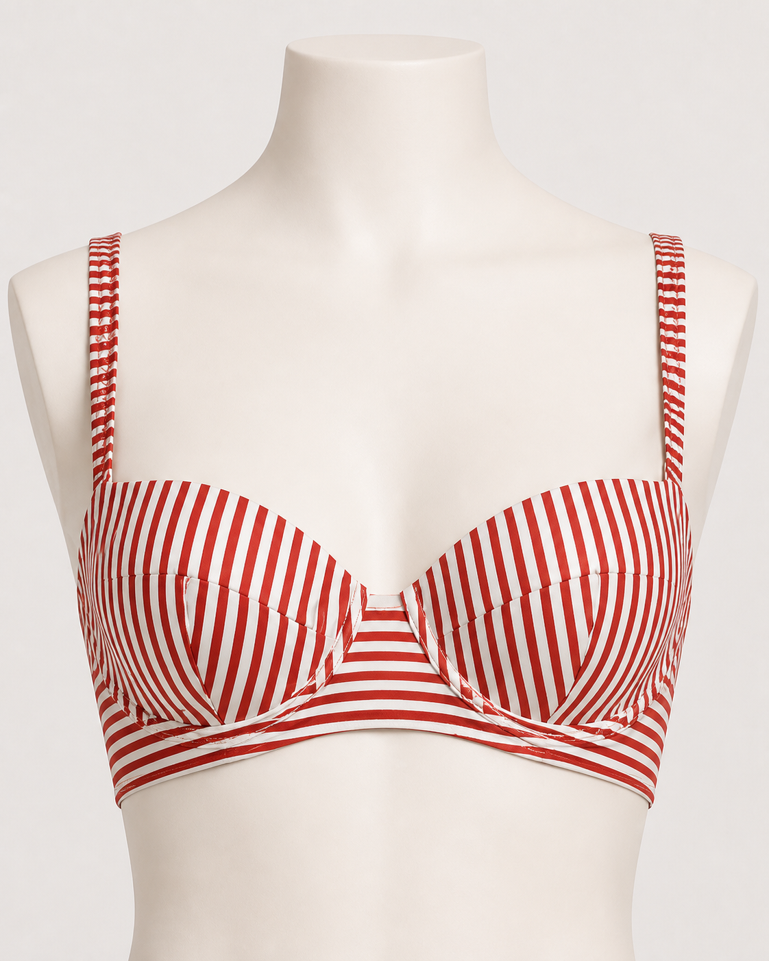 Hot Pants feminina listrada vermelho e off white – Aubeline – listrado vermelho editorial top